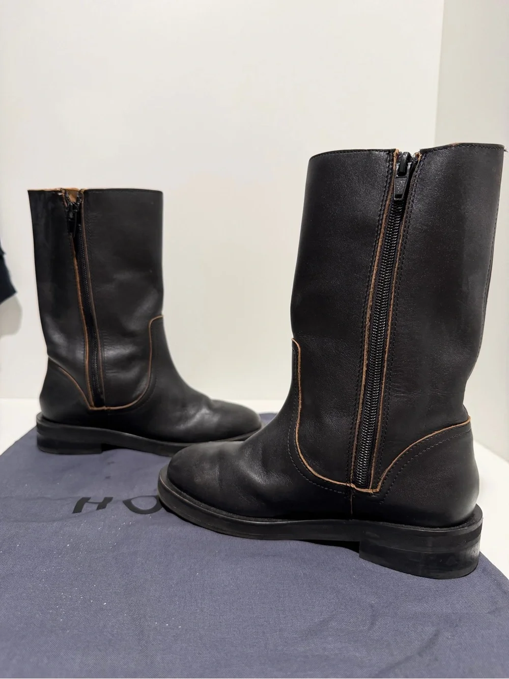 Zara kids LEATHER CHELSEA BOOTS